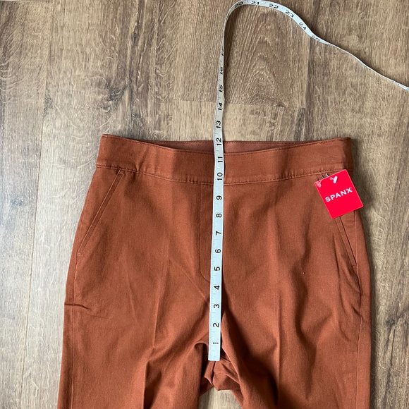 Worn once On The Go Ankle Slim Straight Pants In Bronze Glow Size M - Picture 10 of 14